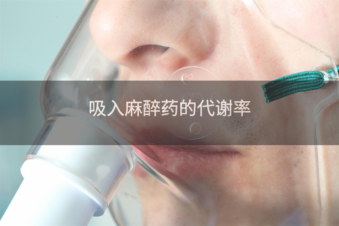 吸入麻醉药的代谢率