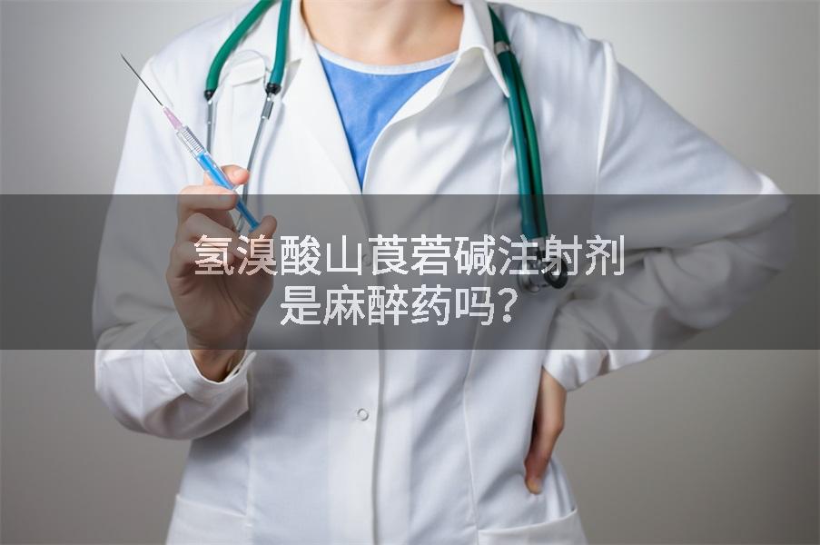 氢溴酸山莨菪碱注射剂是麻醉药吗？