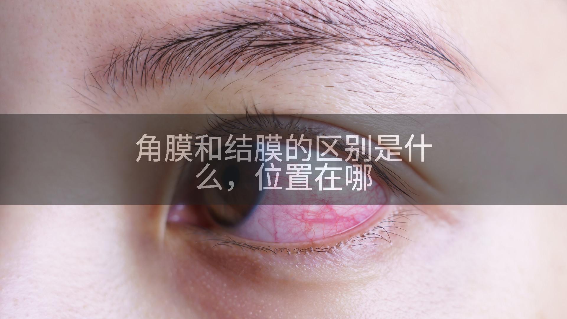 角膜和结膜的区别是什么，位置在哪
