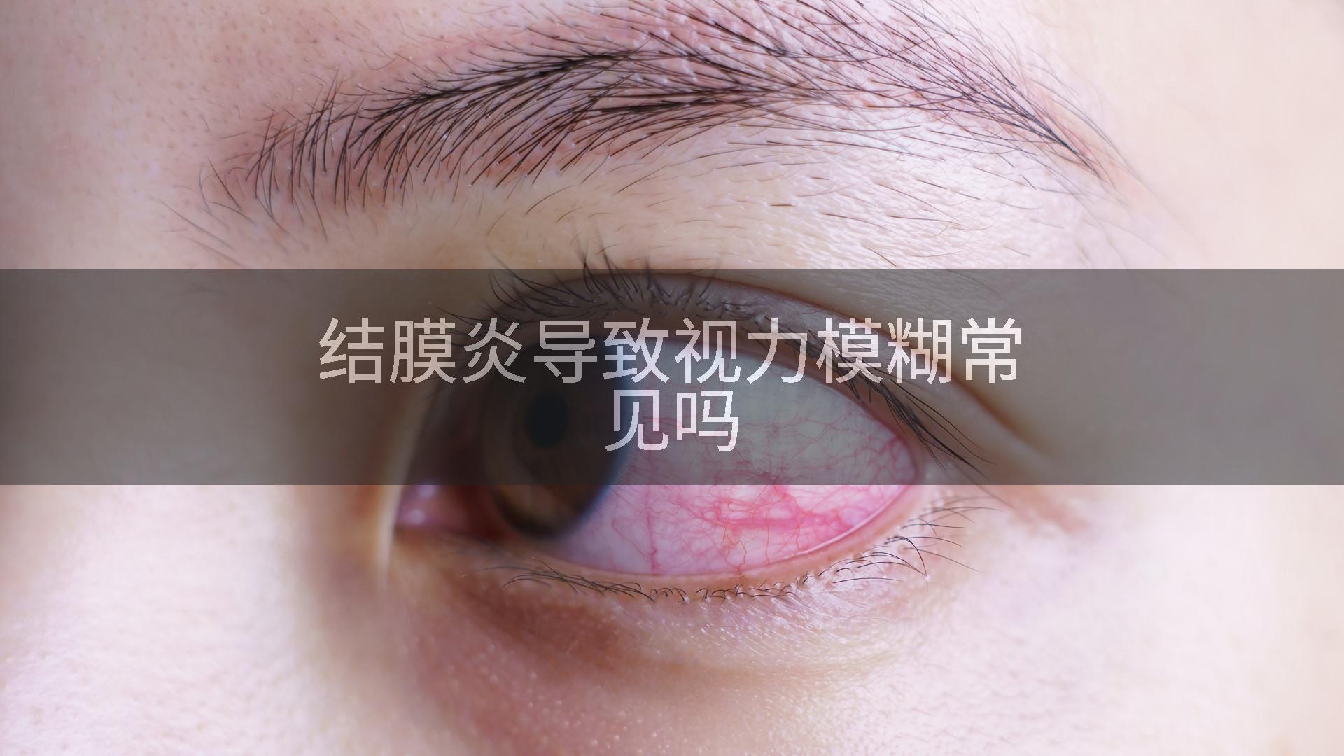 结膜炎导致视力模糊常见吗