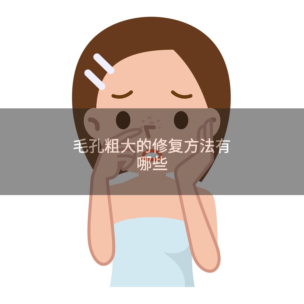 毛孔粗大的修复方法有哪些