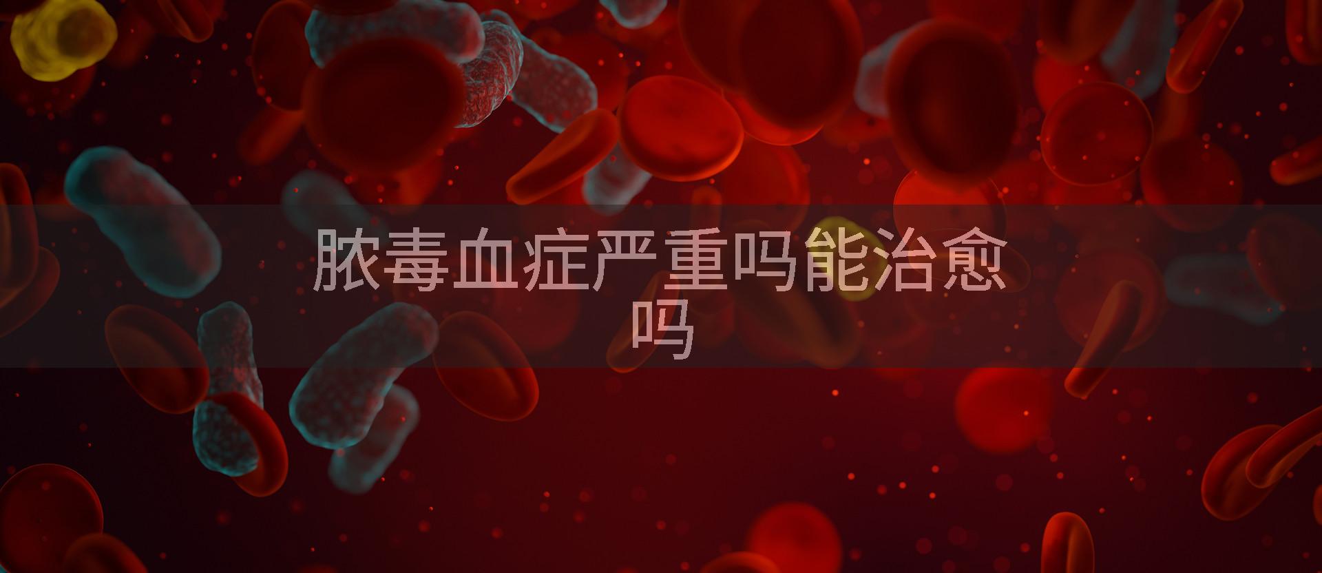 脓毒血症严重吗能治愈吗