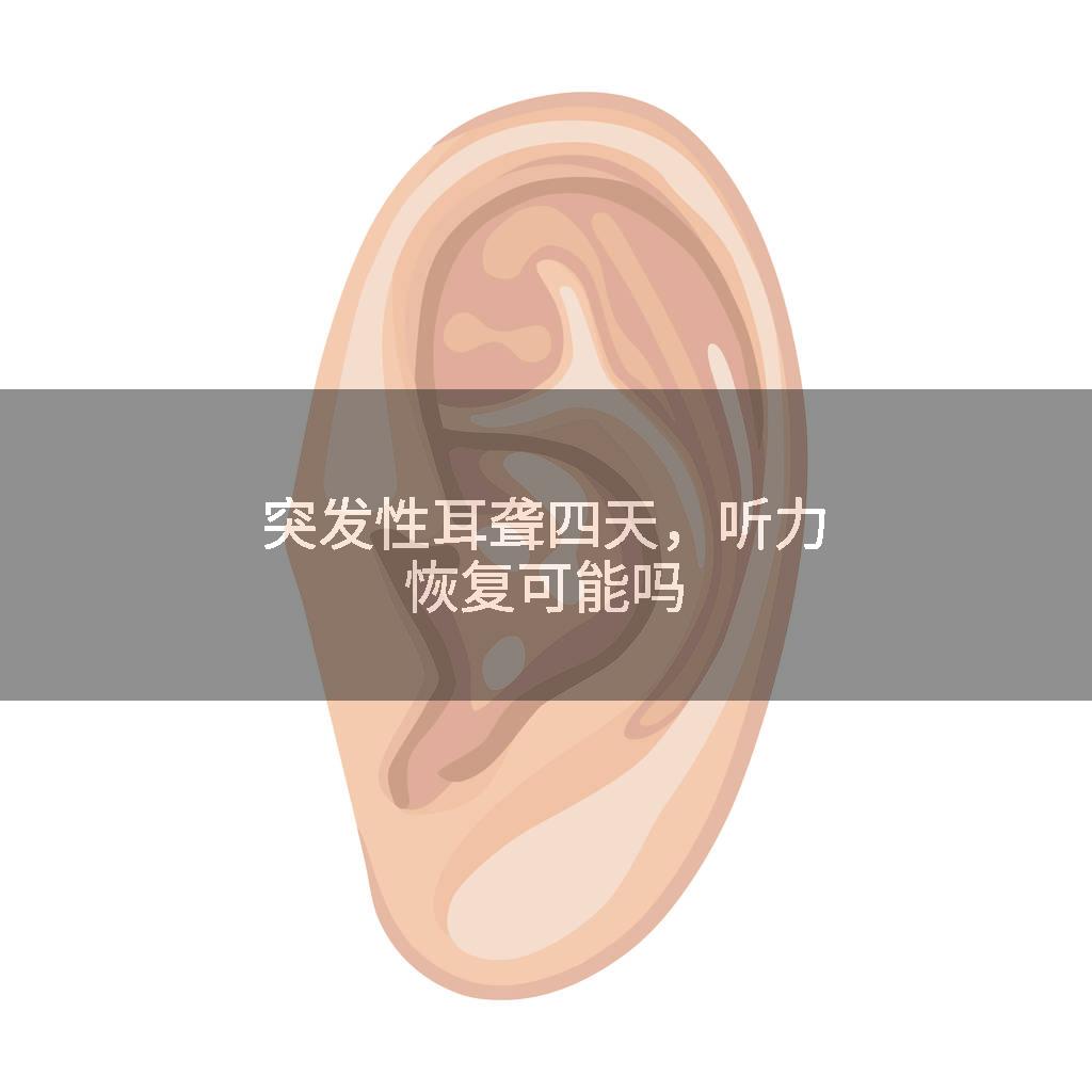 突发性耳聋四天,听力恢复可能吗