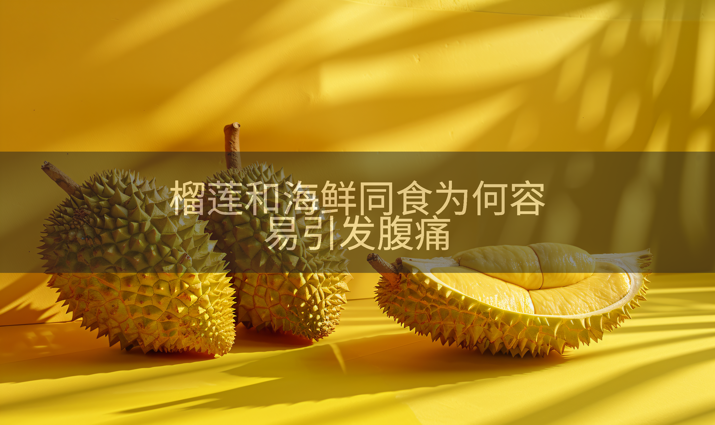 榴莲和海鲜同食为何容易引发腹痛