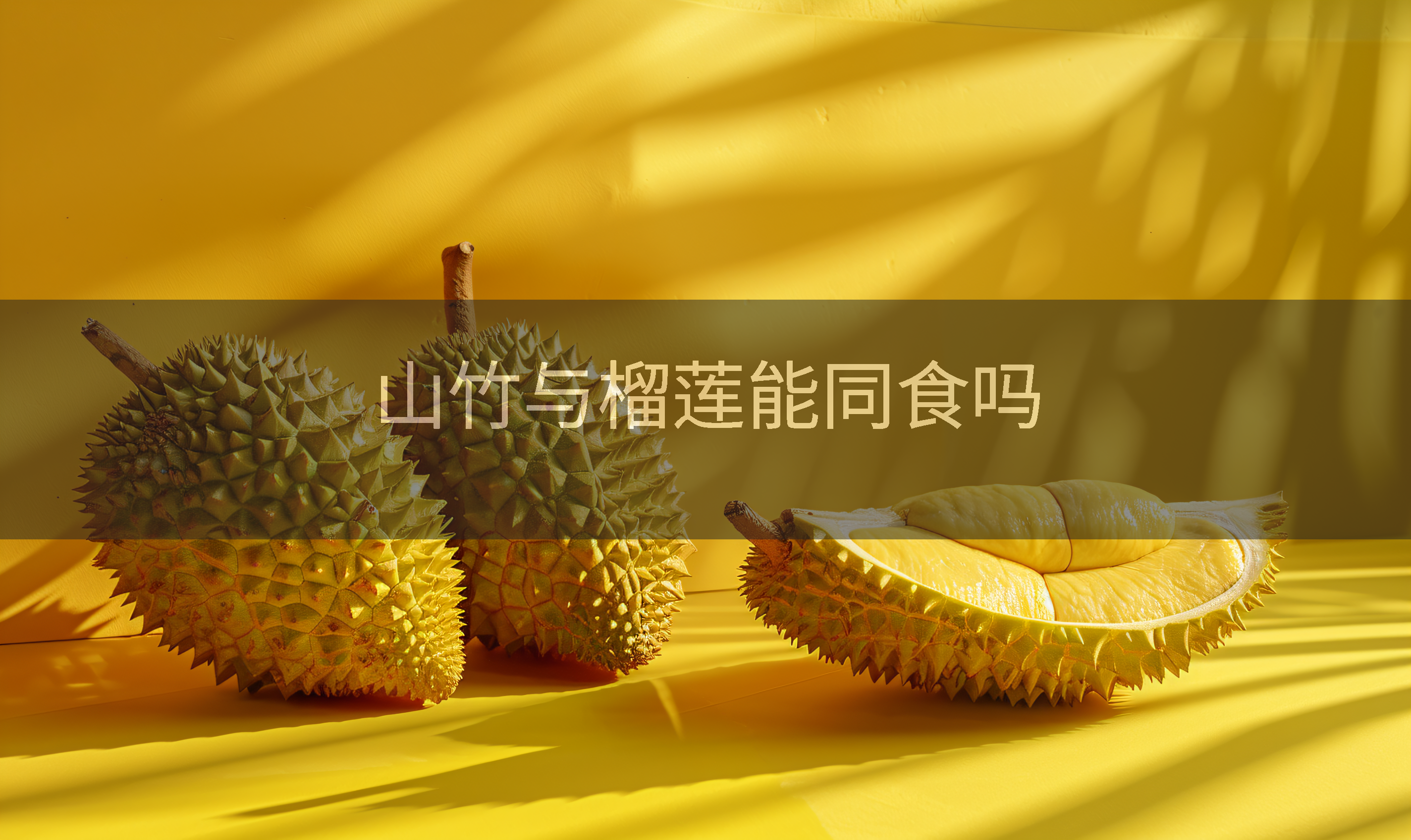 山竹与榴莲能同食吗
