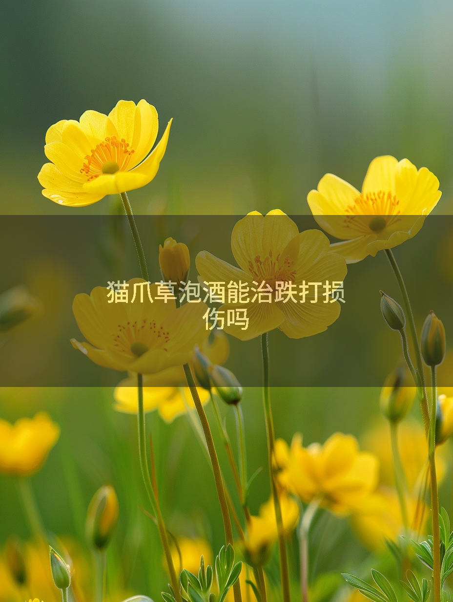 猫爪草泡酒能治跌打损伤吗