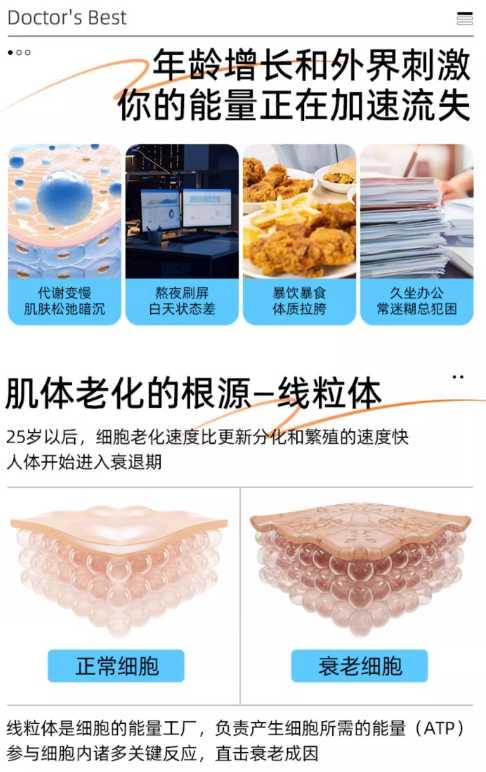 PQQ+辅酶Q10产品适宜症状 