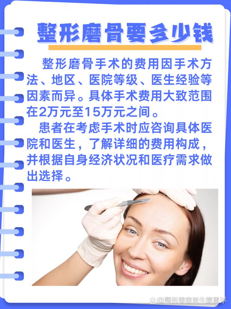 整形磨骨，美丽不磨人！揭秘磨骨手术费用