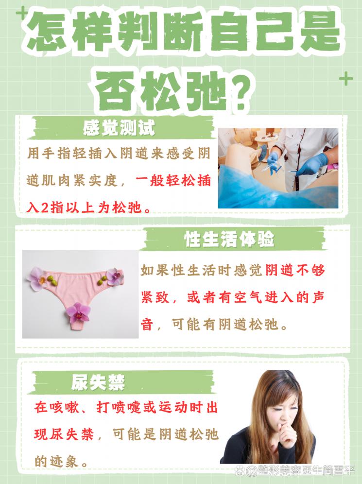 阴道松弛自我检测指南！了解你的私密健康~