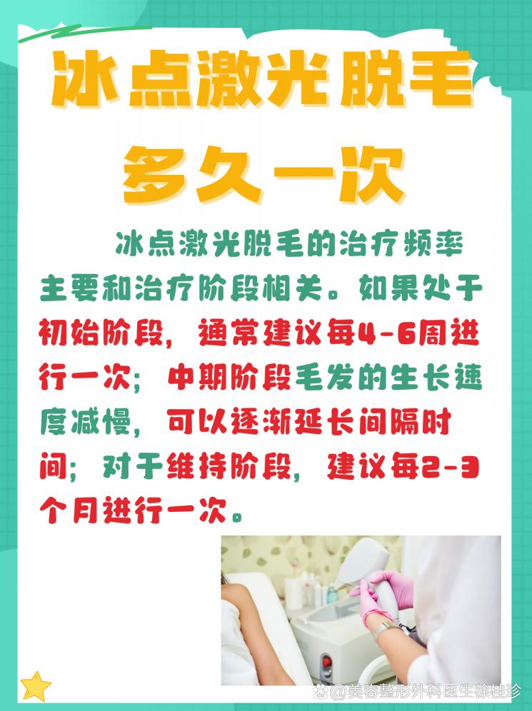 冰点激光脱毛，多久做一次才完美？