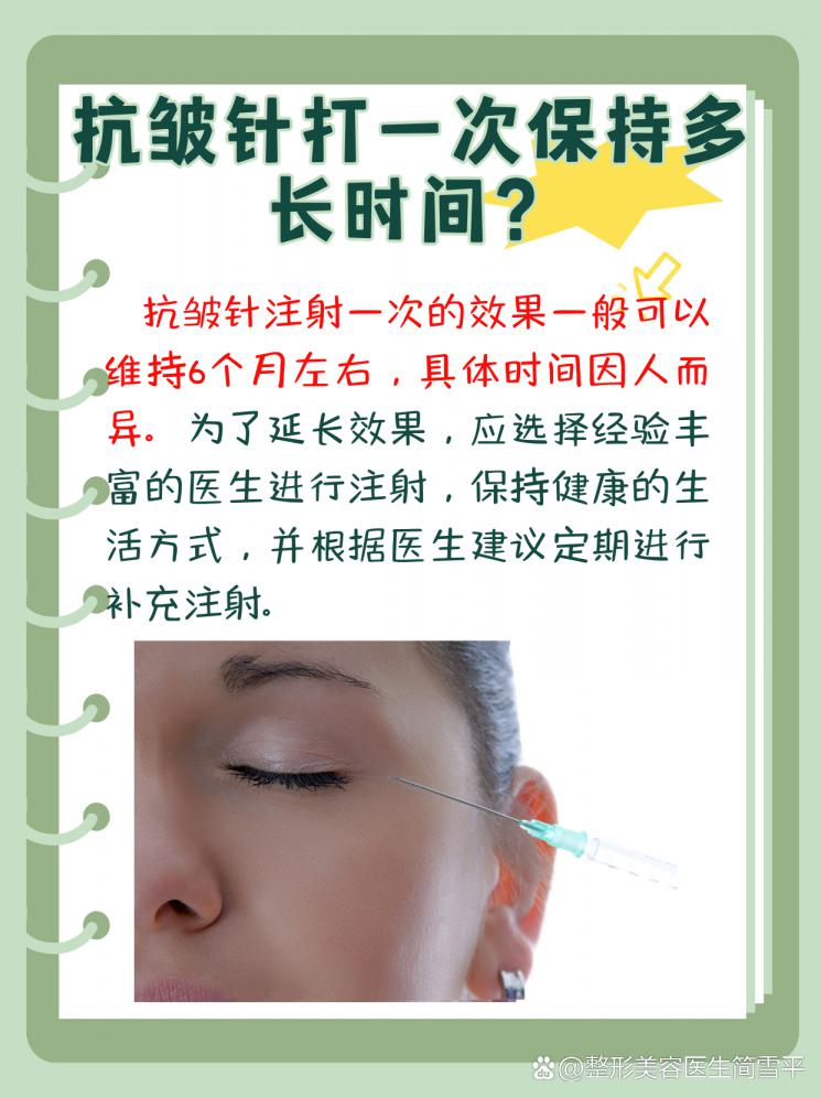 揭秘抗皺針效果！一次注射能維持多久？