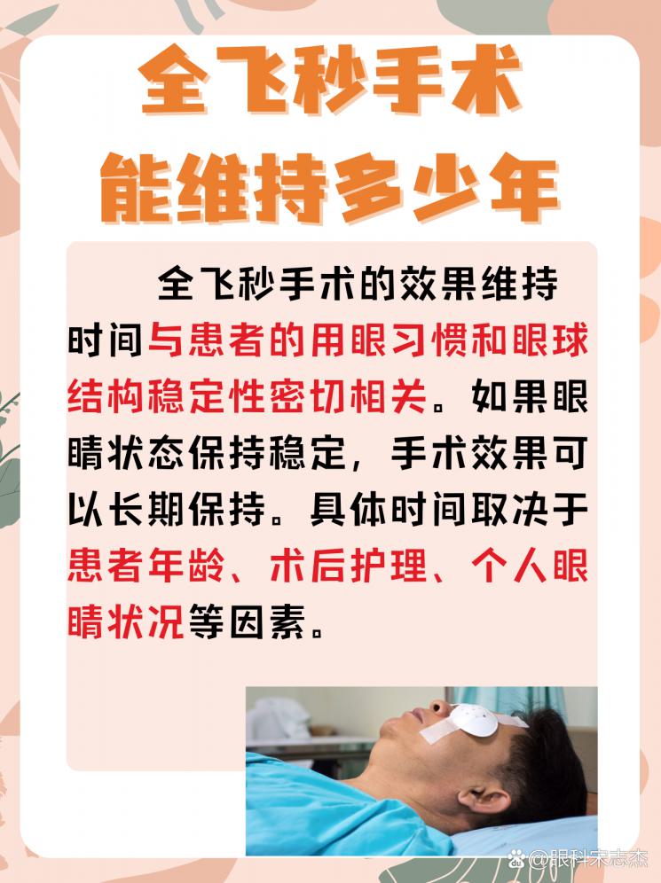 全飞秒手术效果，能维持多久？