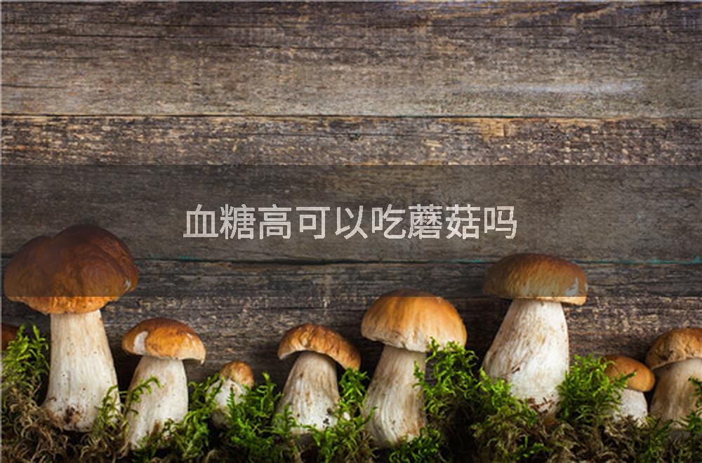 血糖高可以吃蘑菇吗