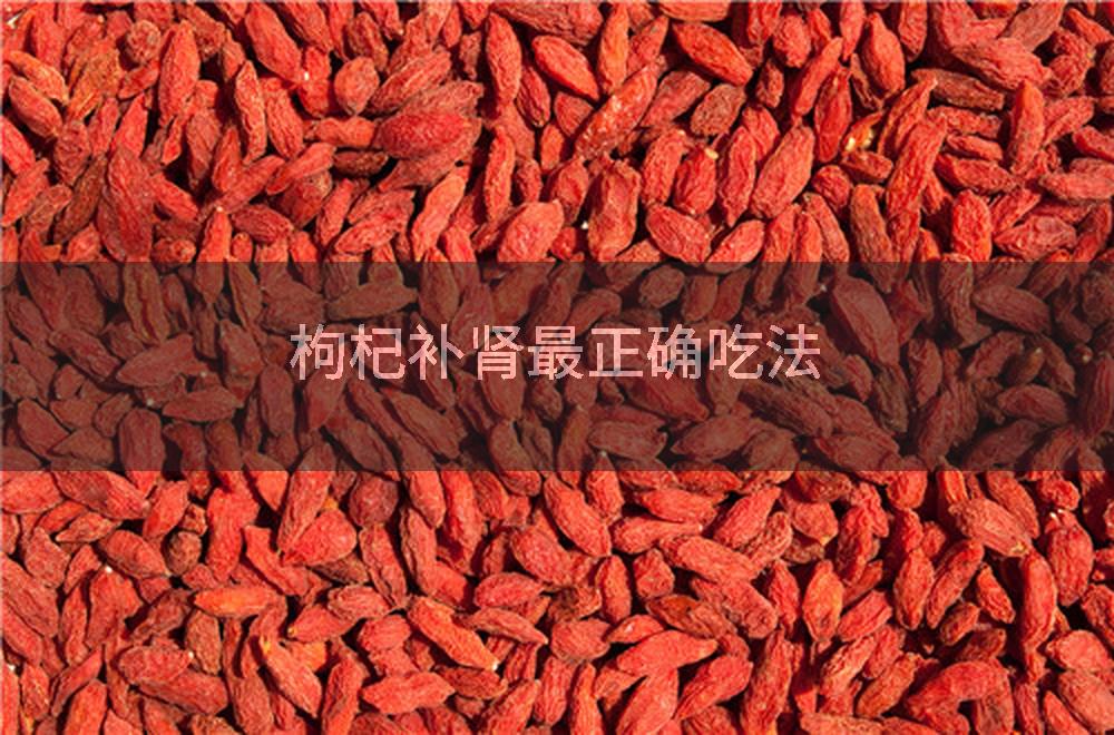 枸杞补肾最正确吃法