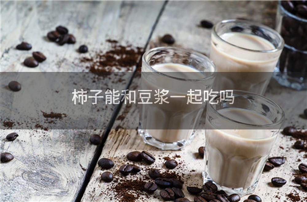 柿子能和豆浆一起吃吗
