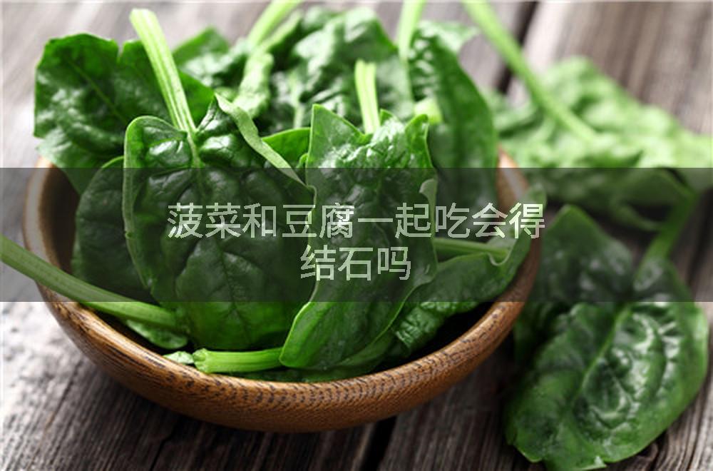 菠菜和豆腐一起吃会得结石吗