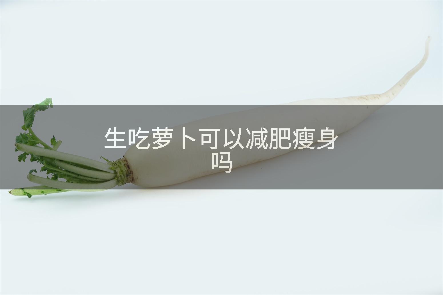 生吃萝卜可以减肥瘦身吗