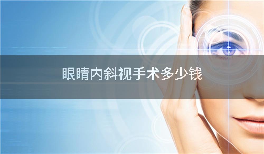 眼睛内斜视手术多少钱