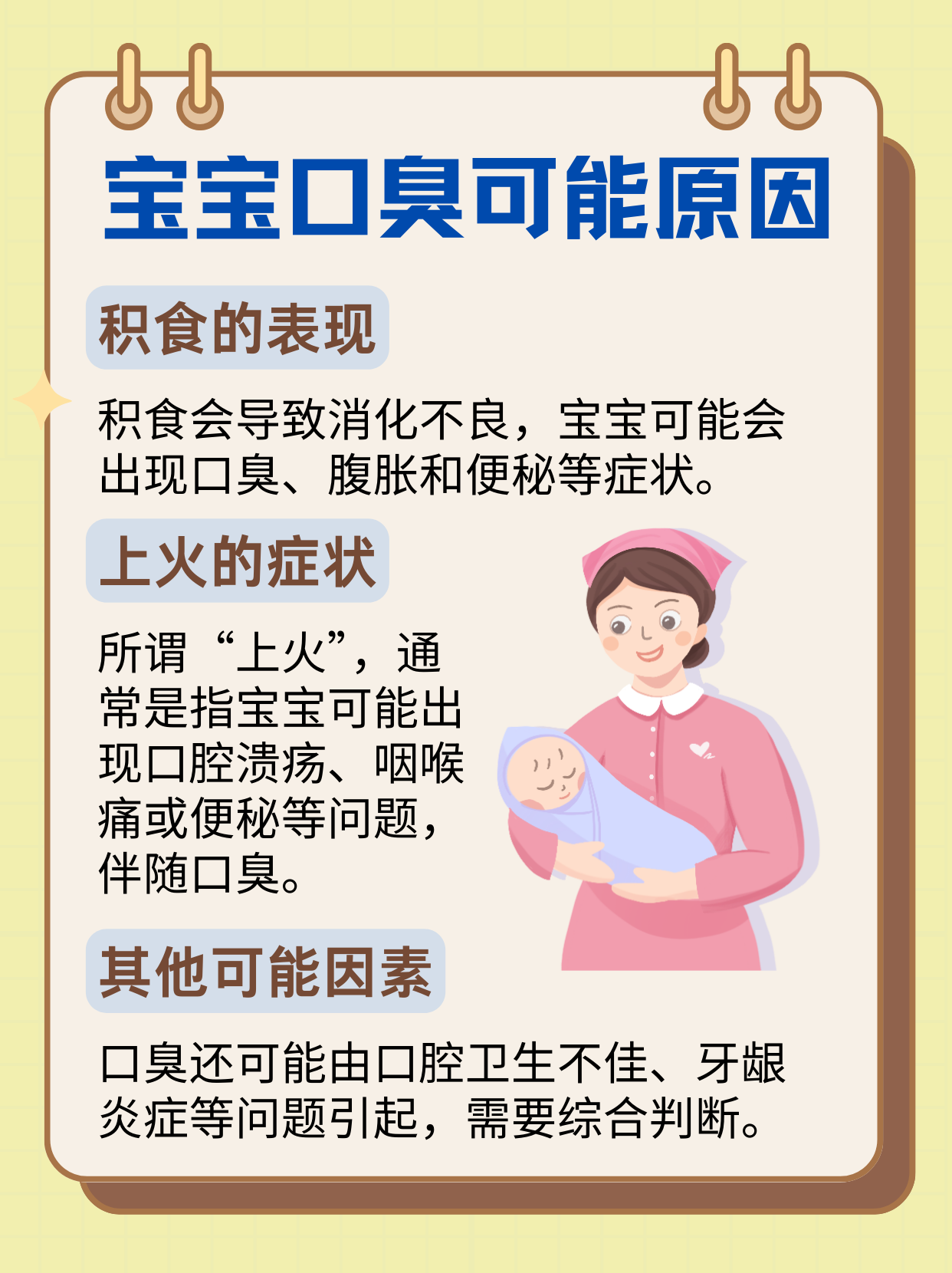 寶寶口臭原因分析，是積食還是上火？一探究竟！