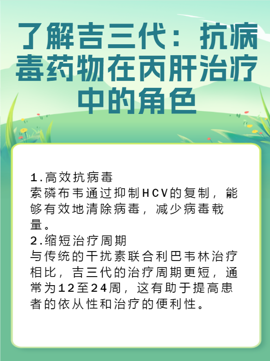 了解吉三代：抗病毒藥物在丙肝治療中的角色