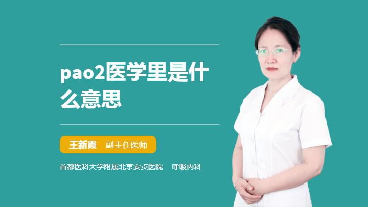 pao2医学里是什么意思