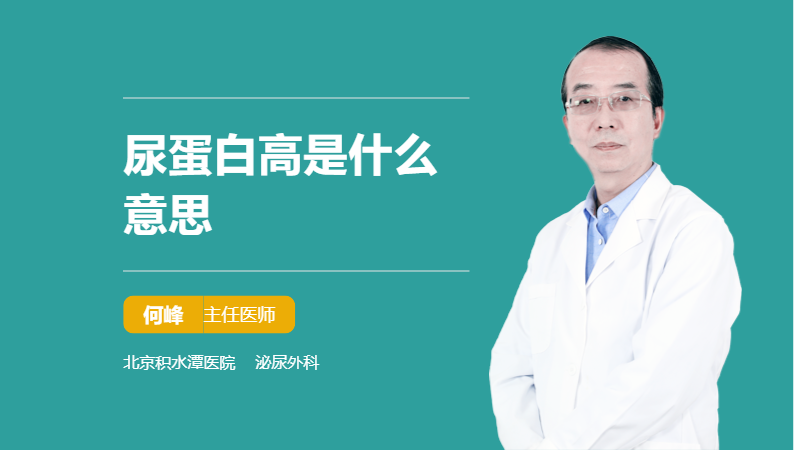 尿蛋白高是什么意思